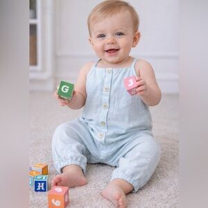 Child Romper - 12-18 months - Light Blue